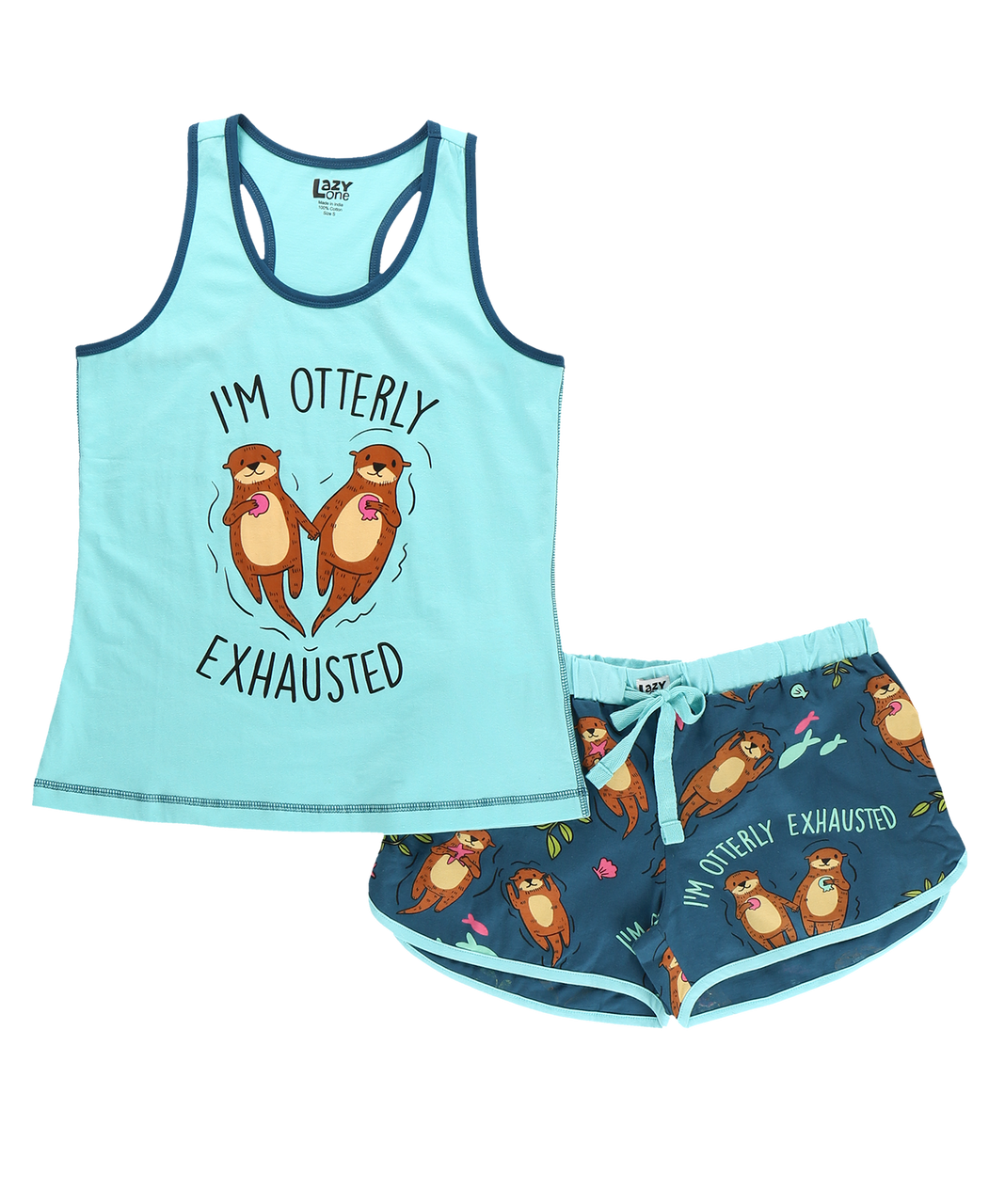 Otterly Exhausted Women's Tank & Short Set