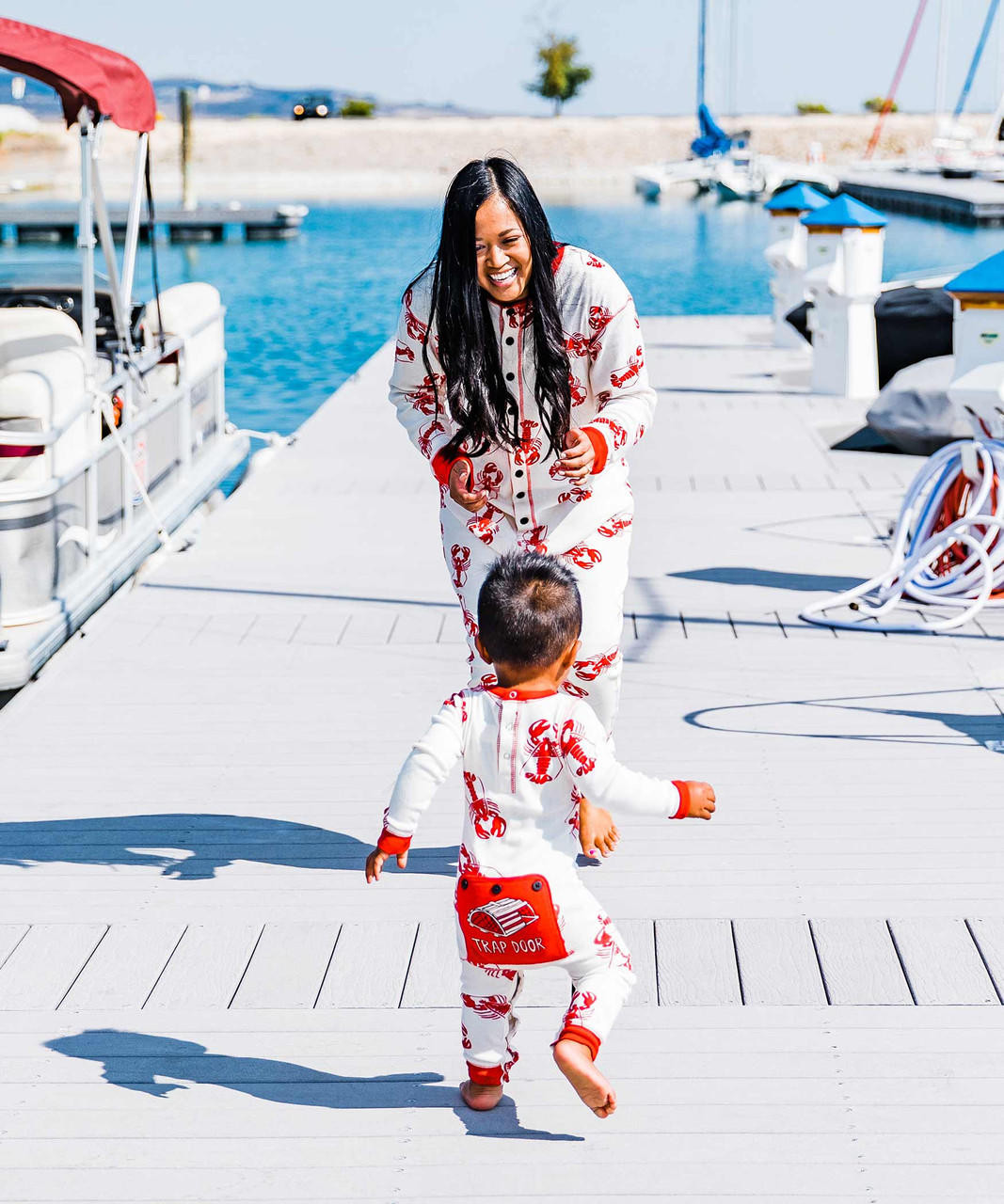Lobster Trapdoor Matching Pajamas LazyOne
