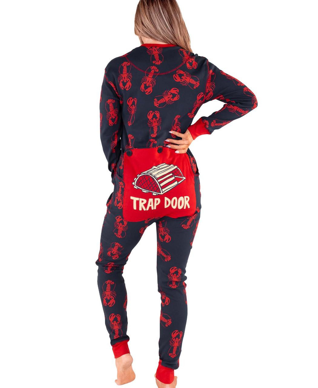 Lobster Blue Adult Onesie Flapjack by LazyOne