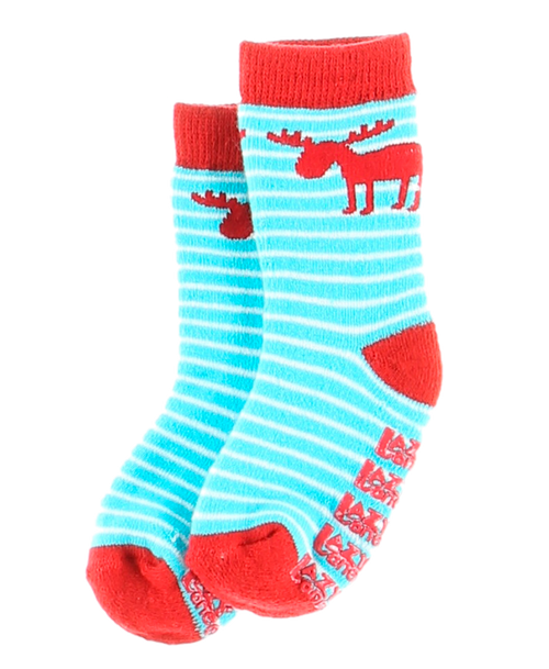  Moose Stripe Infant Sock 