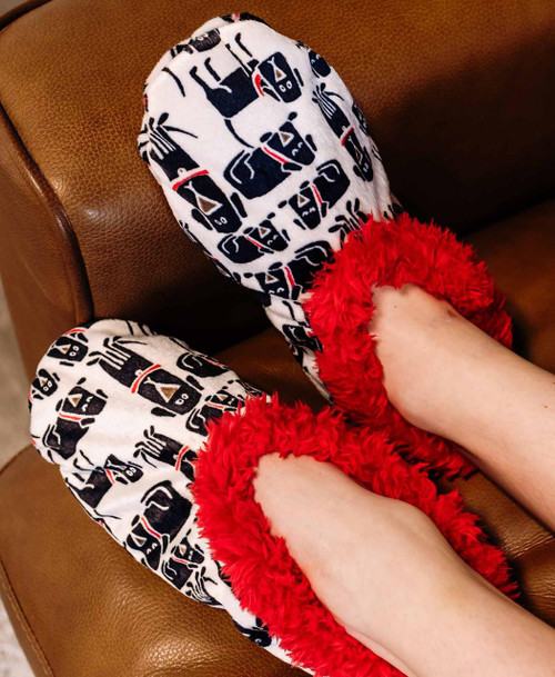  Ruff Night Dog Fuzzy Feet Slipper 