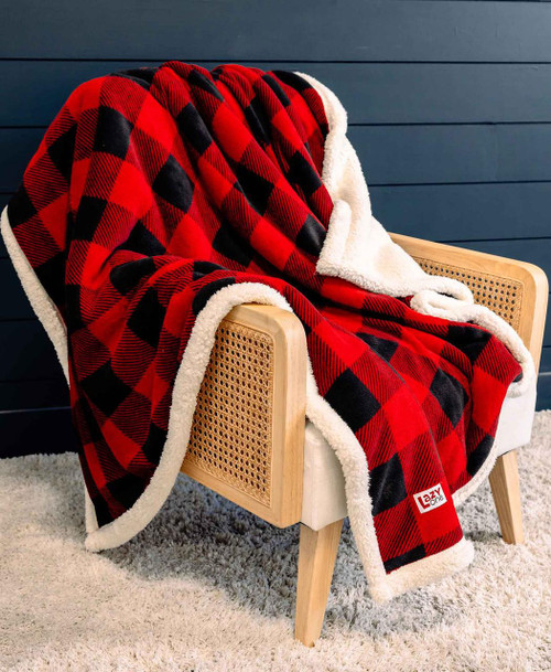 Red Plaid Sherpa Throw Blanket Red Plaid Sherpa Throw Blanket