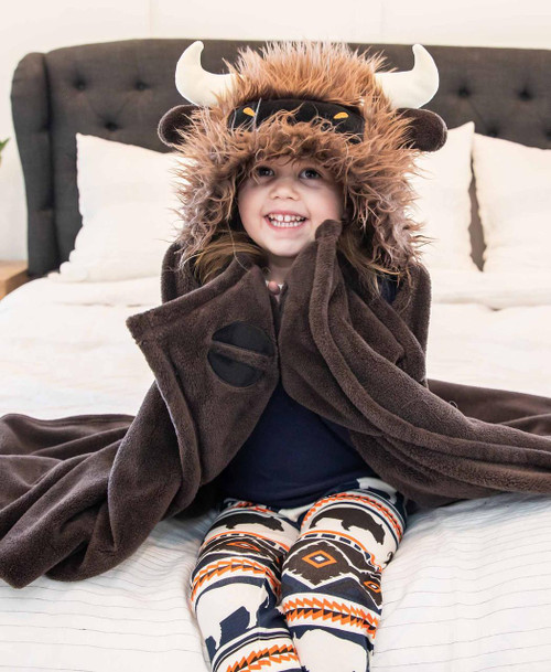 Buffalo Kid's Hooded Blanket Buffalo Kid's Hooded Blanket