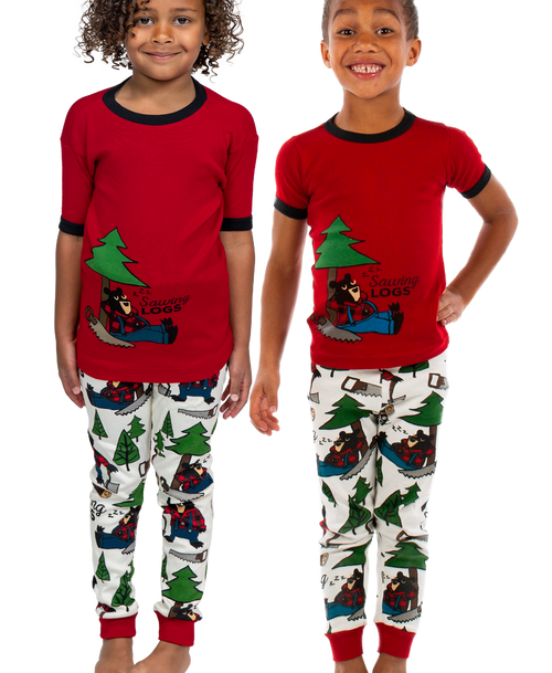 Kids Short Sleeve Pajamas Lazy One