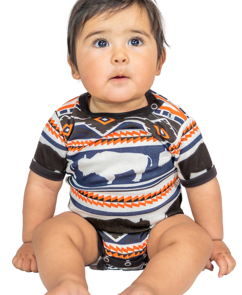  Buffalo Fair Isle Infant Creeper Onesie 