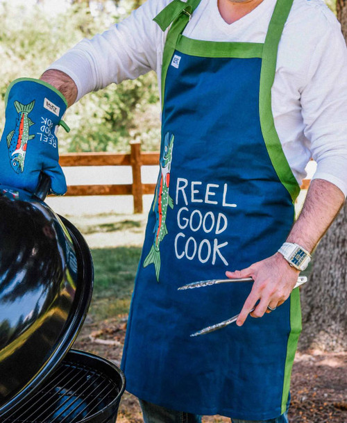 Reel Good Cook Fish BBQ Apron Reel Good Cook Fish BBQ Apron