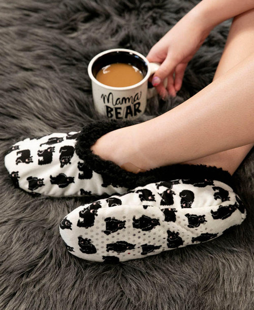  Family Bear Fuzzy Feet Slipper 