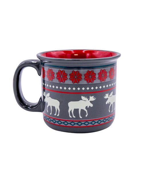  Moose Fair Isle Ceramic Mug 