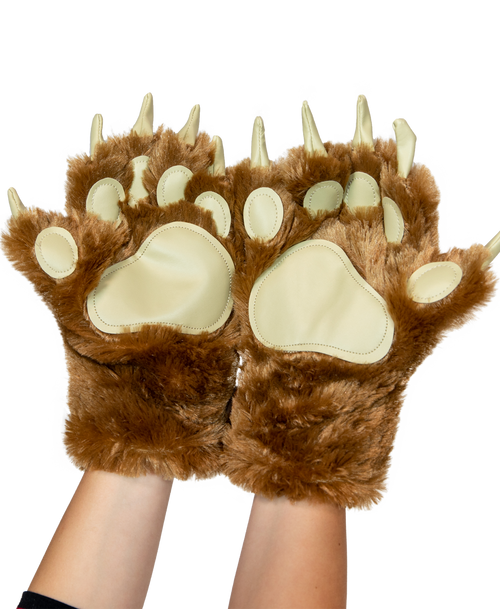  Brown Bear Kid and Adult Paw Mitt 