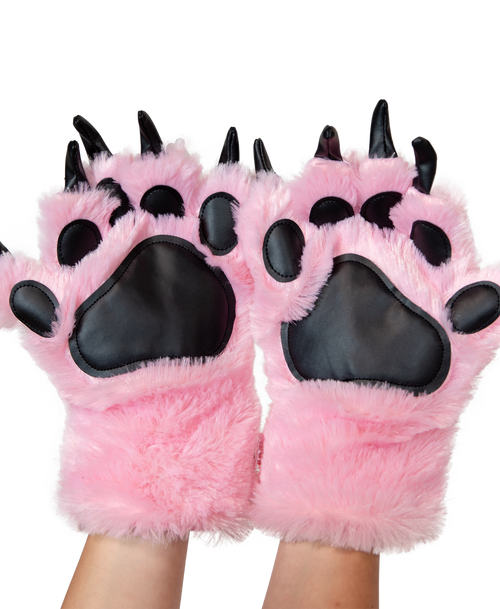  Pink Bear Kid and Adult Paw Mitt 