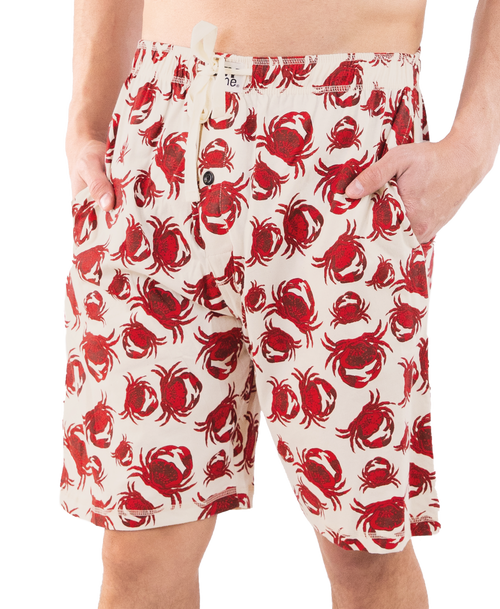  Crab Men's Pajama Shorts 