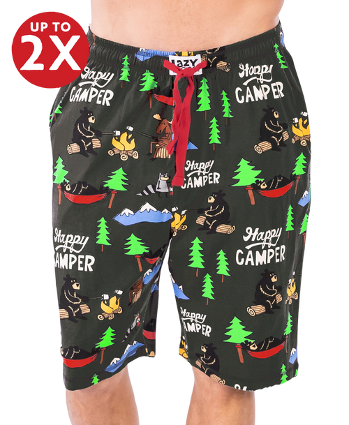  Happy Camper Men's Pajama Shorts 