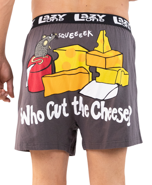  Who Cut The Cheese Men's Funny Boxer 