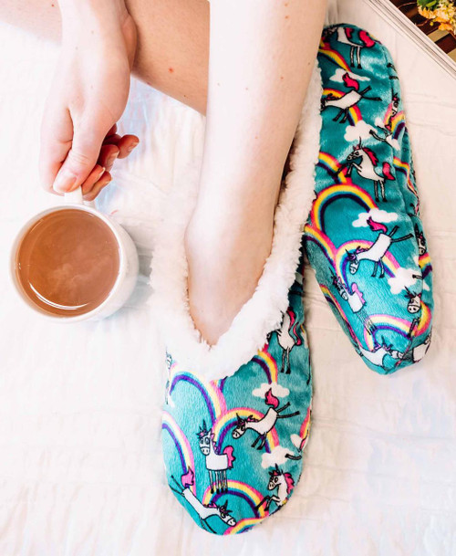  Unicorn Fuzzy Feet Slipper 