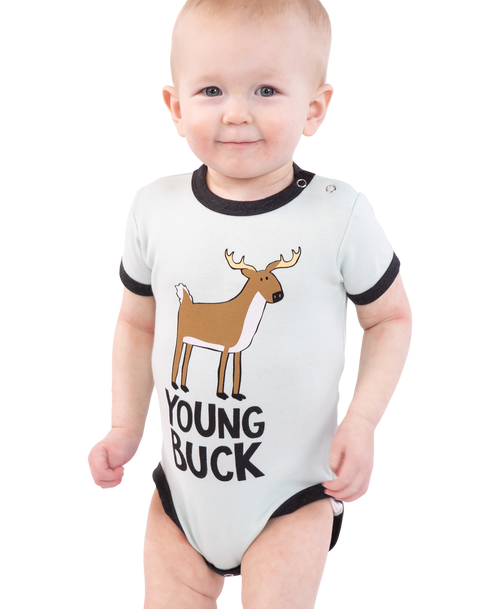 Young Buck Deer Infant Creeper Onesie Young Buck Deer Infant Creeper Onesie