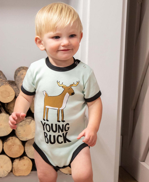 Young Buck Deer Infant Creeper Onesie Young Buck Deer Infant Creeper Onesie