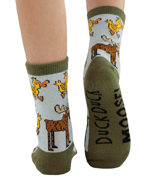  Duck Duck Moose Grey Kid Sock 