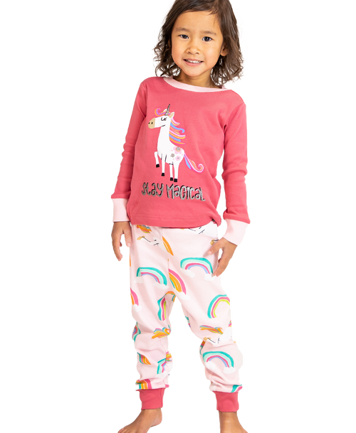  Magical Unicorn Kid's Long Sleeve PJ's 