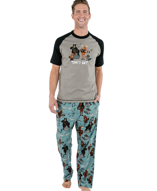  Tuned Out Men's PJ Set 