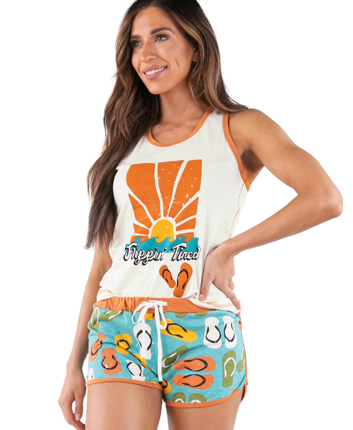  Flippin' Tired Women's Tank & Short Set 