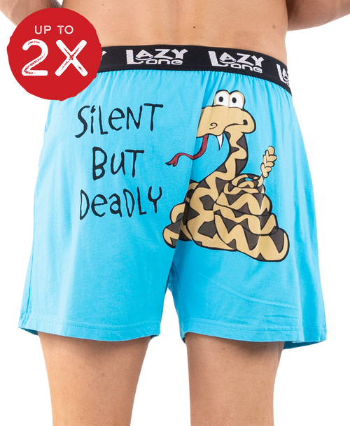 Silent But Deadly Men's Snake Funny Boxer Silent But Deadly Men's Snake Funny Boxer