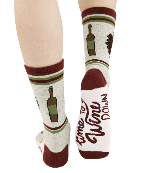  Wine Down Crew Sock 