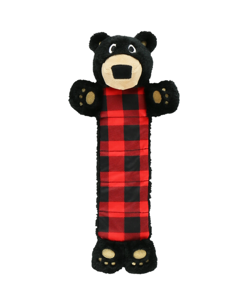  Plaid Bear Dog Toy 