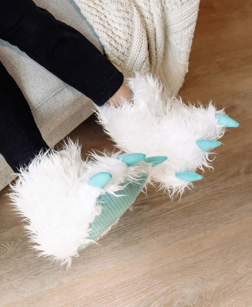 Yeti Kid and Adult Paw Slipper Yeti Kid and Adult Paw Slipper