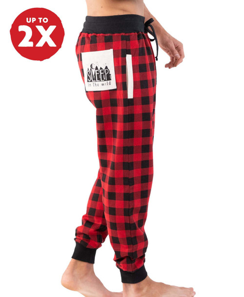  Sleep Wild Men's Plaid Jogger 