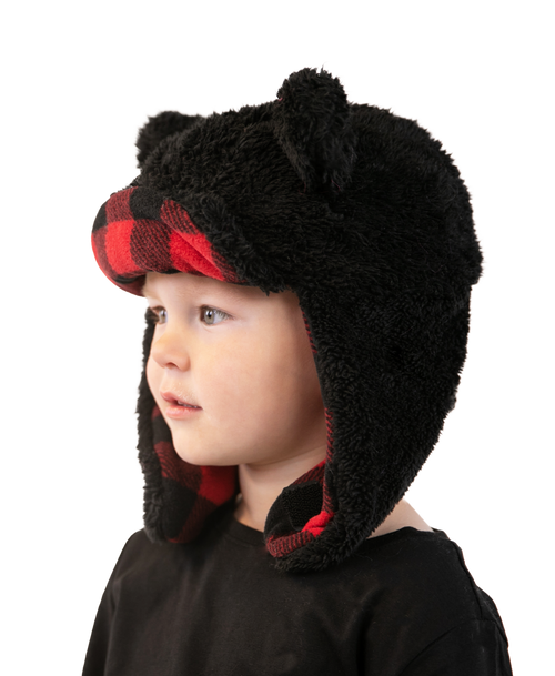 LazyOne Critter Cap Hat for Kids, Fun, Cold-Weather, Animal Hats, Cute,  Warm, Winter, Cozy, Ear covers, Costume, Bigfoot, Abominable Snowman, (Yeti,  SMALL) 