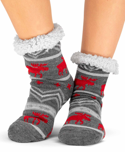 Cabin Moose Plush Sock