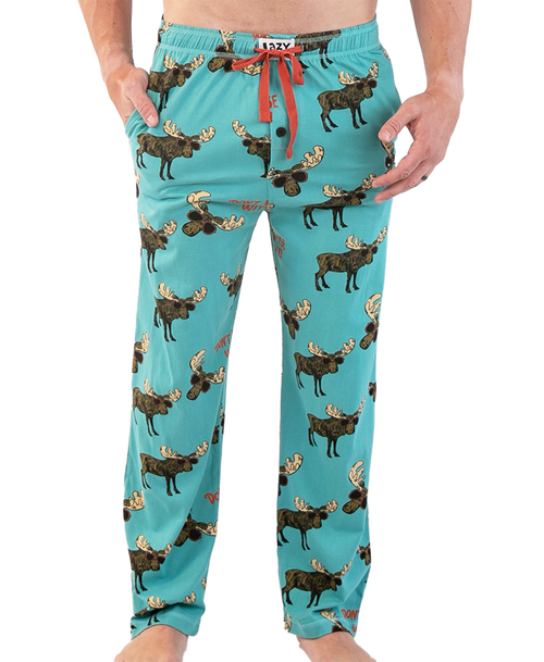  Don't Moose W Me Blue Men's PJ Pant 