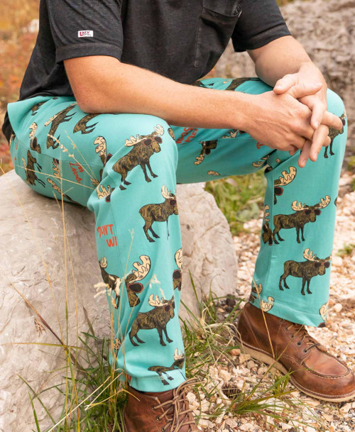Don't Moose W Me Blue Men's PJ Pant Don't Moose W Me Blue Men's PJ Pant
