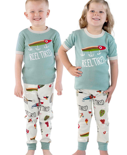  Reel Tired Kid's Short Sleeve PJ's 