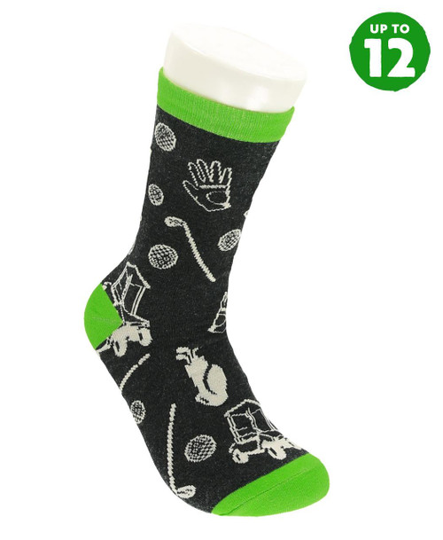  Golfers Grey Crew Sock 