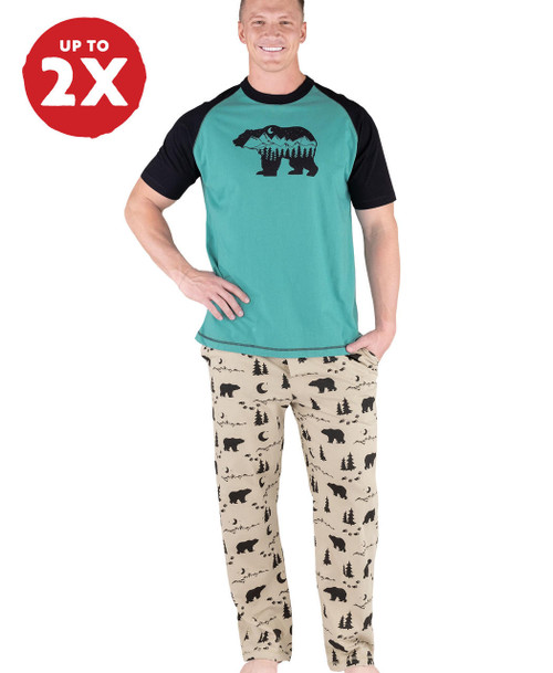  Mountain Bear Men's PJ Set 