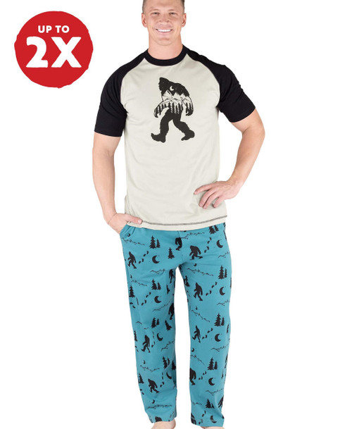  Mountain Bigfoot Men's PJ Set 