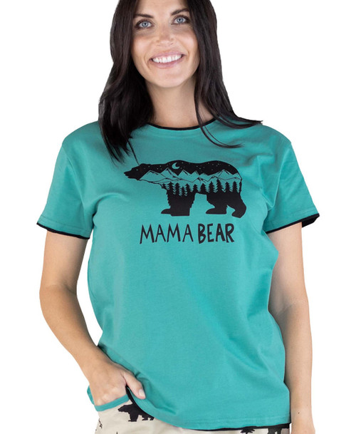  Mountain Mama Bear Regular Fit PJ Tee 