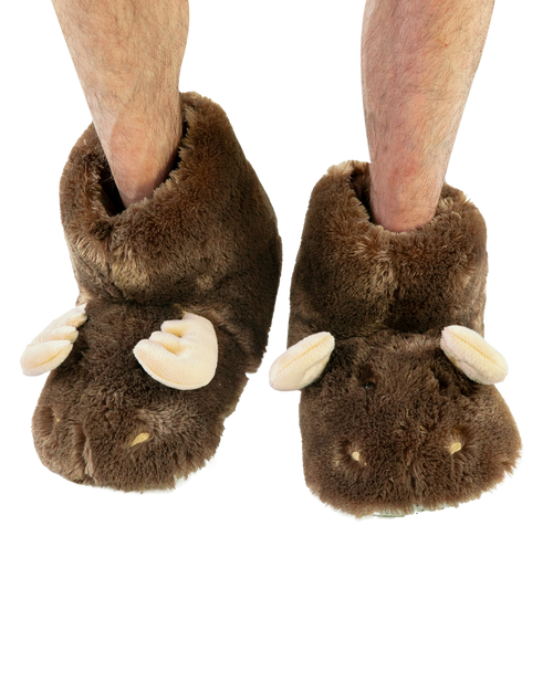  Moose Critter Slippers 