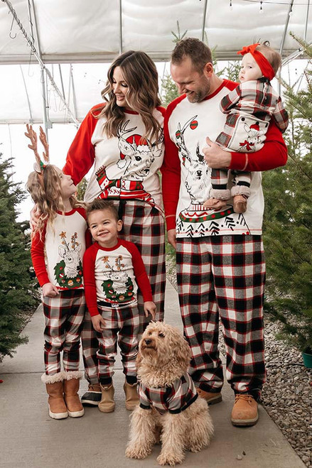  Deer Christmas Matching Pajamas 