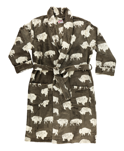  Bison Men's Bathrobe 