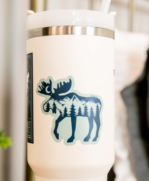  Mountain Moose LazyOne Sticker 