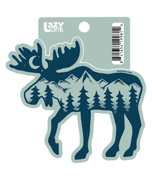 Mountain Moose LazyOne Sticker