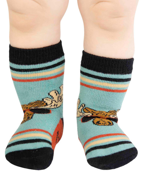  Don't Moose Blue Infant Sock 