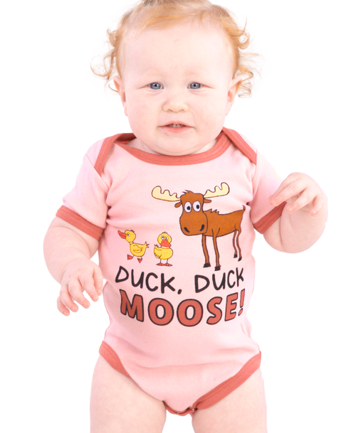  Duck Duck Moose Infant Pink Onesie Creeper 