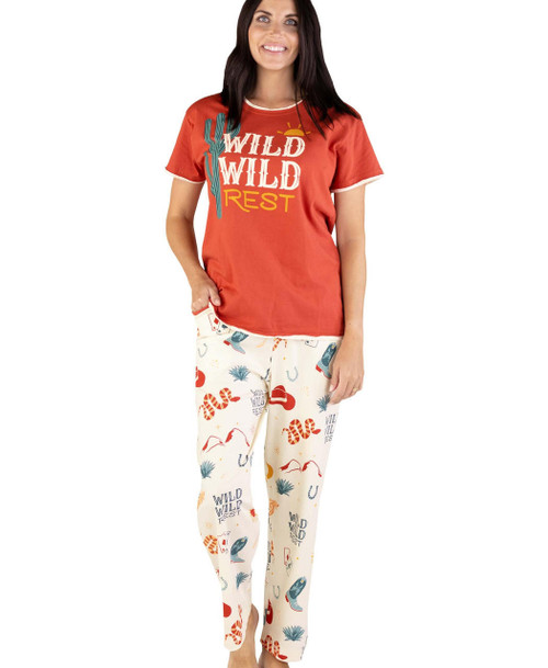  Wild Wild Rest Women's Regular Fit PJ Set 