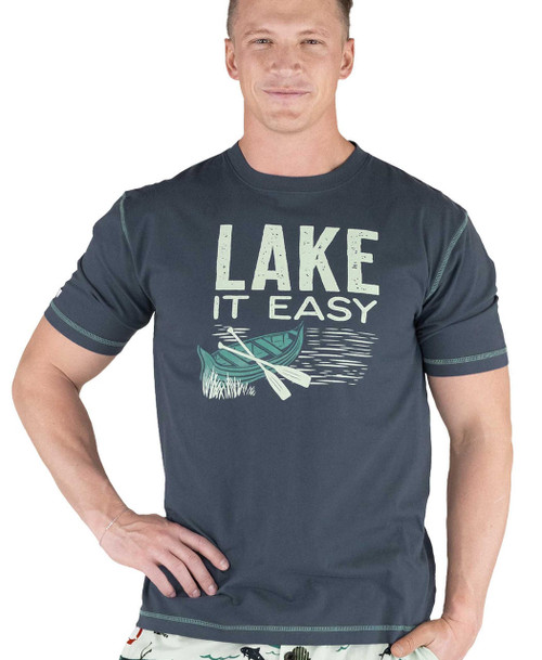  Lake It Easy Men's PJ Tee 