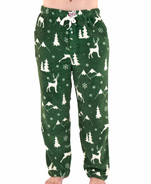  Reindeer Men's Fleece PJ Pants 