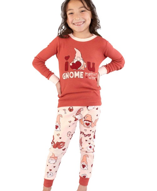  Gnome Matter What Kid's Long Sleeve PJ's 