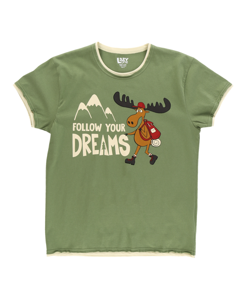  Follow Your Dreams Women's Regular Fit PJ Tee 